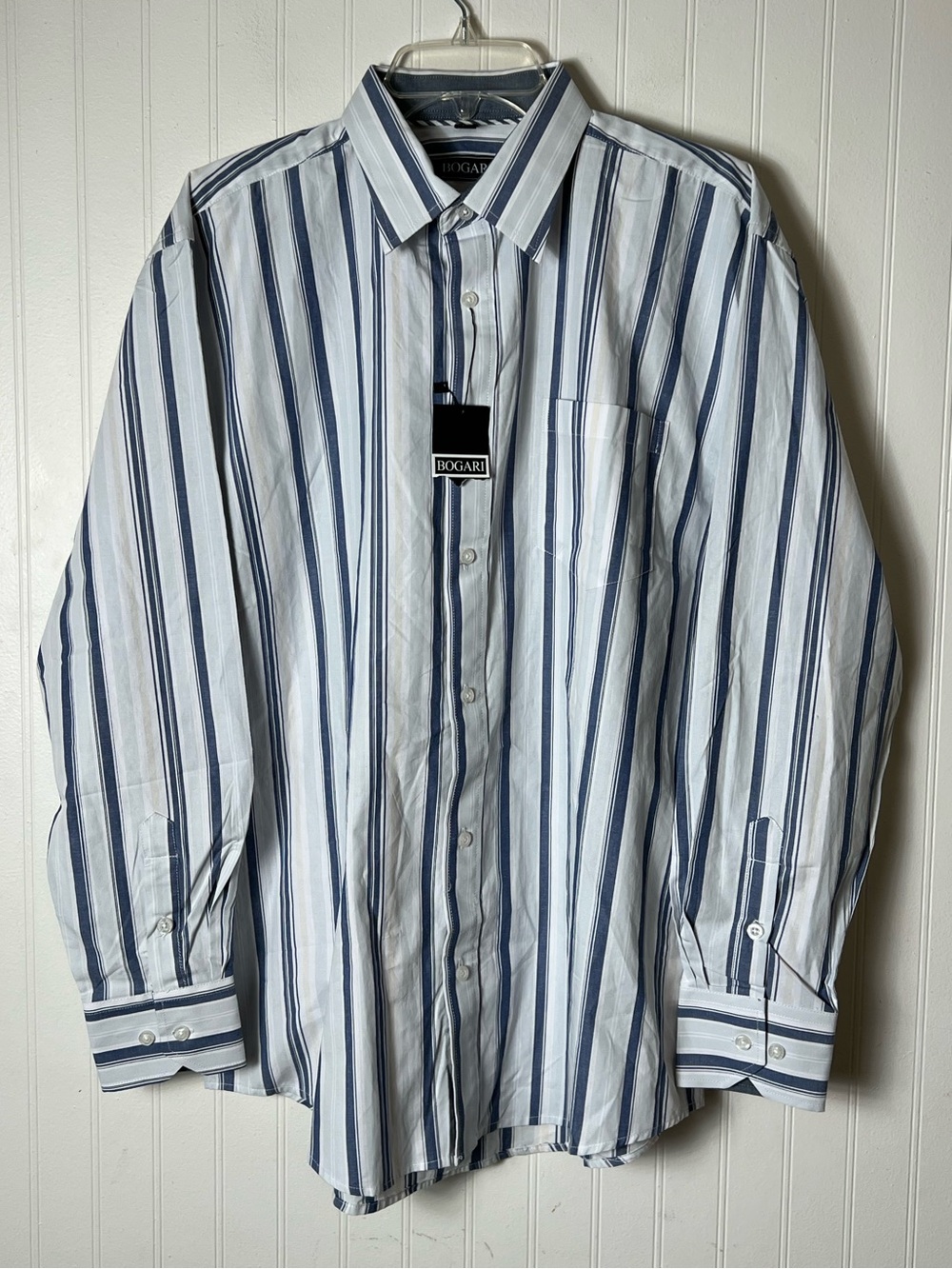 Bogari NWT Shirt Mens Large Button Up Long‎ Sleeves Cotton